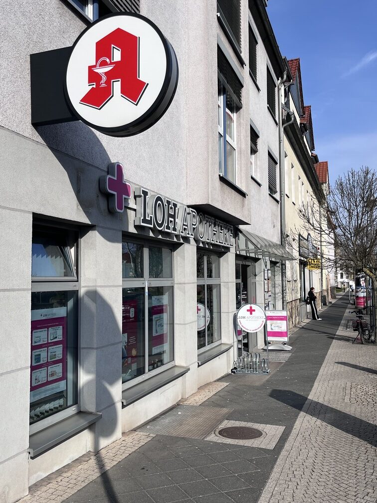 Filiale der LOH Apotheke Sondershausen von Außen